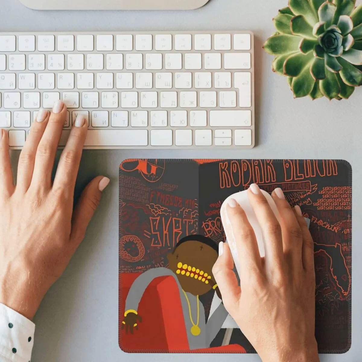 KODAK BLACK Mouse Pad Komputer Keyboard Mouse Mat Gamer PC Laptop Desk Mat Aksesori Kantor Alas Meja