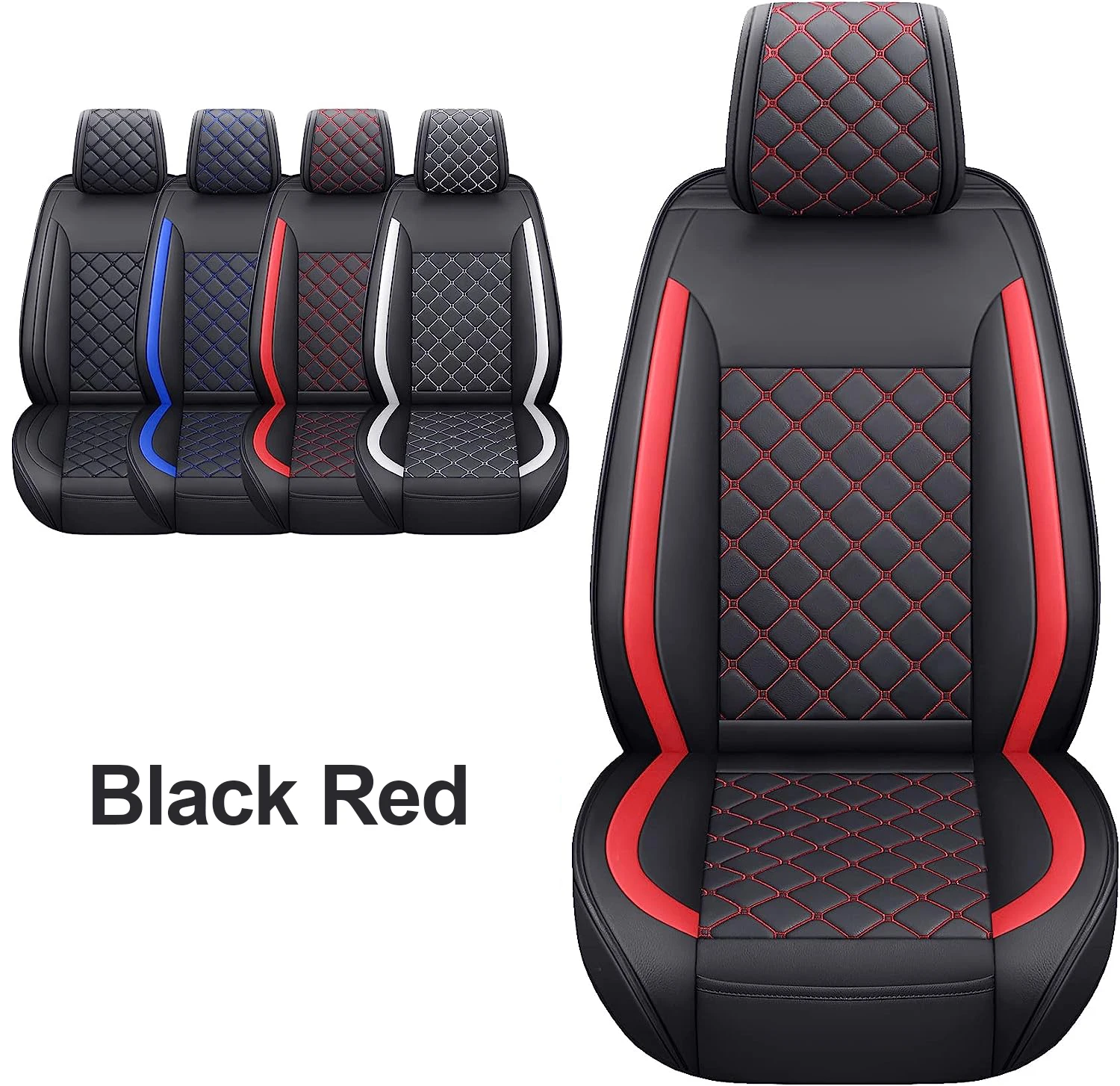 Seat Kits Covers Full Set Durable Waterproof Leather for Pickup Truck Fit for Ford Ranger 2019 to 2024