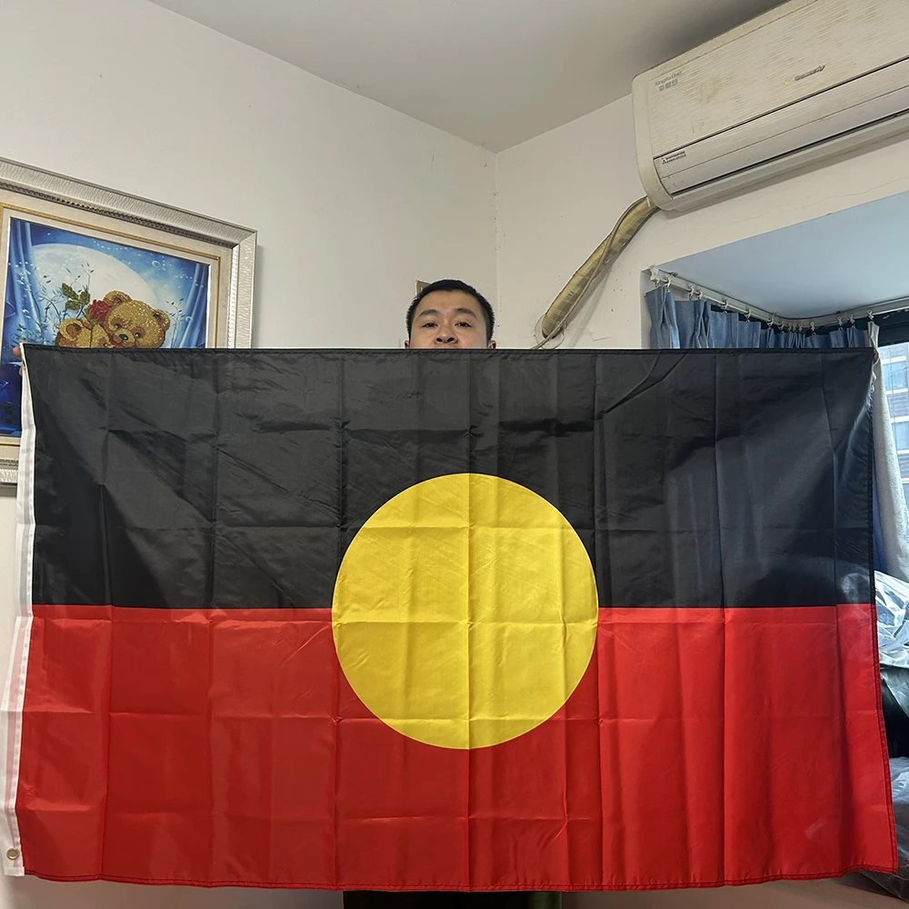 SKY FLAG Australia Flag 90x150cm Hanging Polyester Australia Aboriginal Flag for Celebration