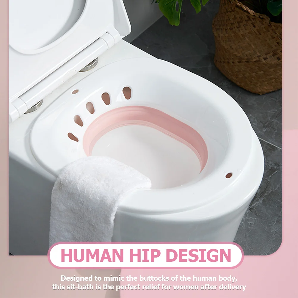 Sitz bain siège de toilette bassin soins post-partum baignoire Sitz bain soulagement des hémorroïdes pliable Anti-déversement conception de hanche confortable