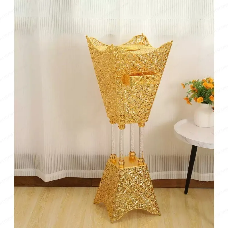 Middle East Style Aromatherapy Burner, Hollow Metal Ornament for Living Room Entrance