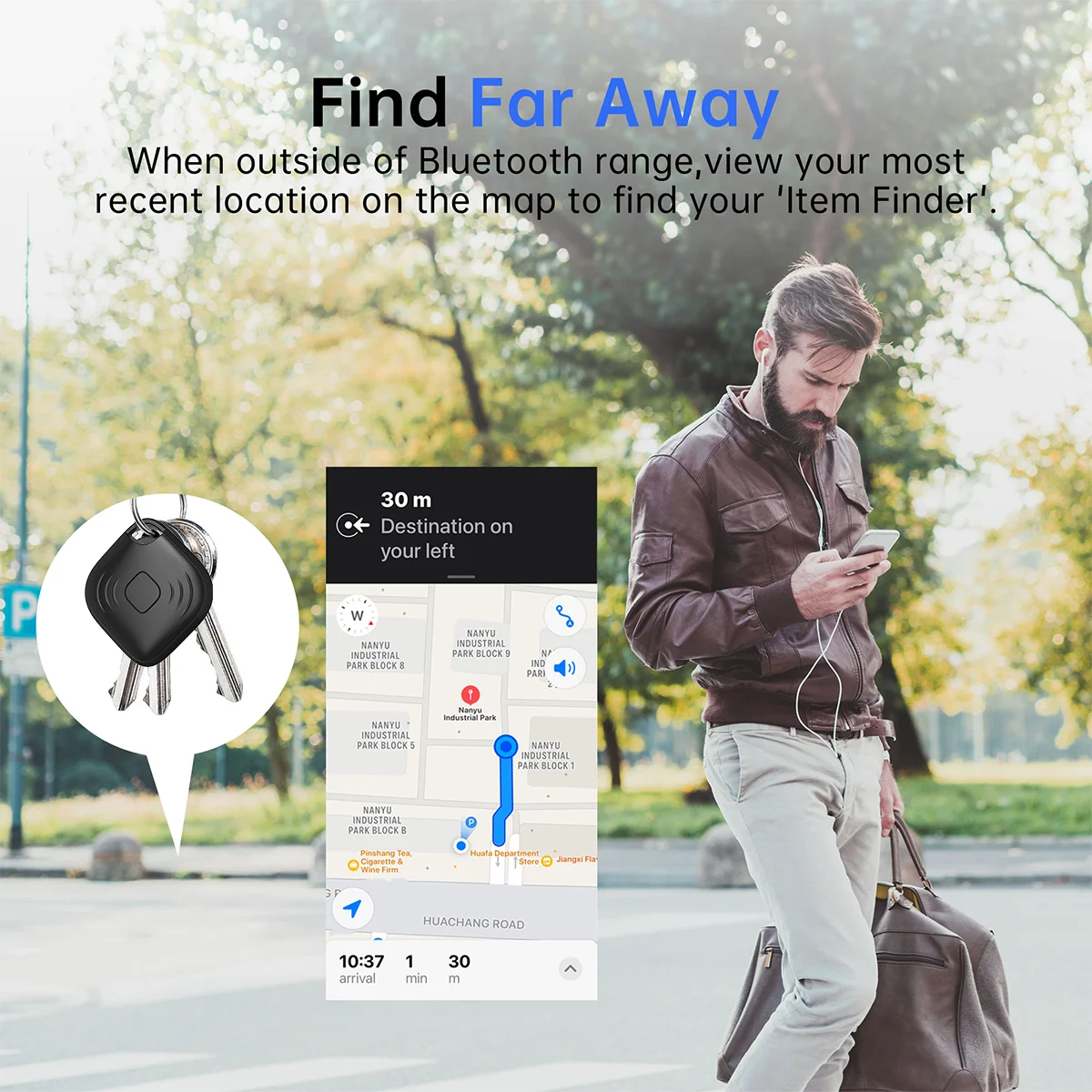 NEW Smart Bluetooth Tracker Key Finder bike/Bag Anti-Lost Tracker for Apple iOS System Find My APP Item Locator Smart Tag