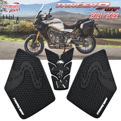 For Yamaha Tracer 9 Tracer9 GT 2021 2022 TRACER Motorcycle Side Fuel Tank pad Protector Stickers Traction Pad Side Gas Knee Pad