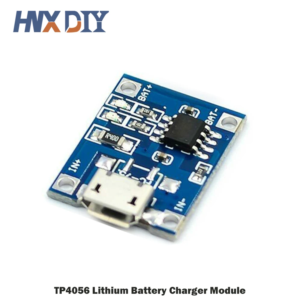 1-10pcs Micro USB 5V 1A 18650 TP4056 Lithium Battery Charger Module Charging Board With Protection Dual Functions 1A Li-ion