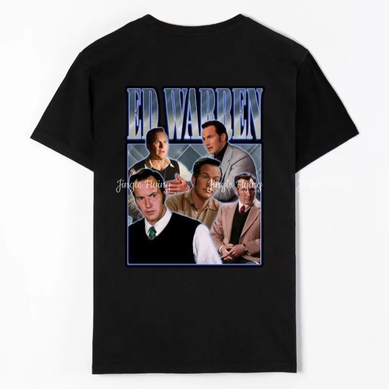 تي شيرت رعب إد وارن باتريك بأكمام قصيرة من القطن تي شيرت The Conjuring