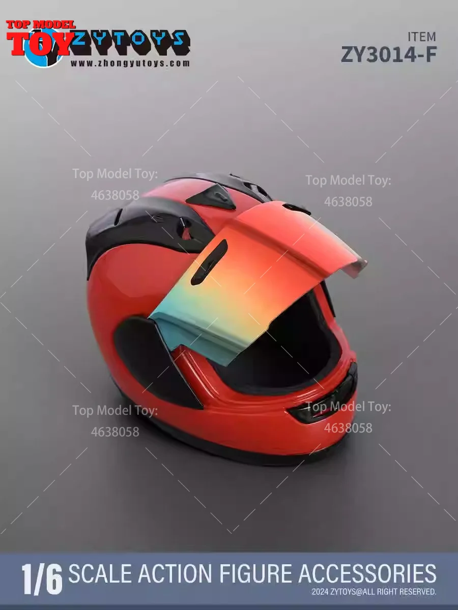 ZYTOYS ZY3014 1/6 스케일 ABS 시뮬레이션 레이싱 오토바이 헬멧 군인 액세서리 모델 12 ''액션 피규어 바디 인형