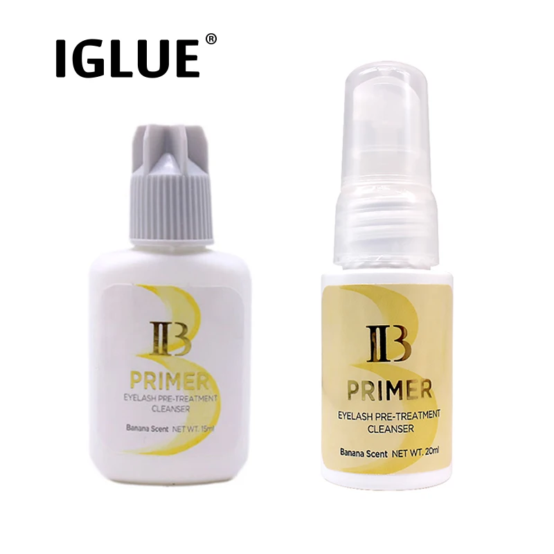 2 Bottles IBeauty Eyelash Primer Banana Spray False Eyelashes Extension 20ml Make Eyelash Glue Stronger Health Lava Lash