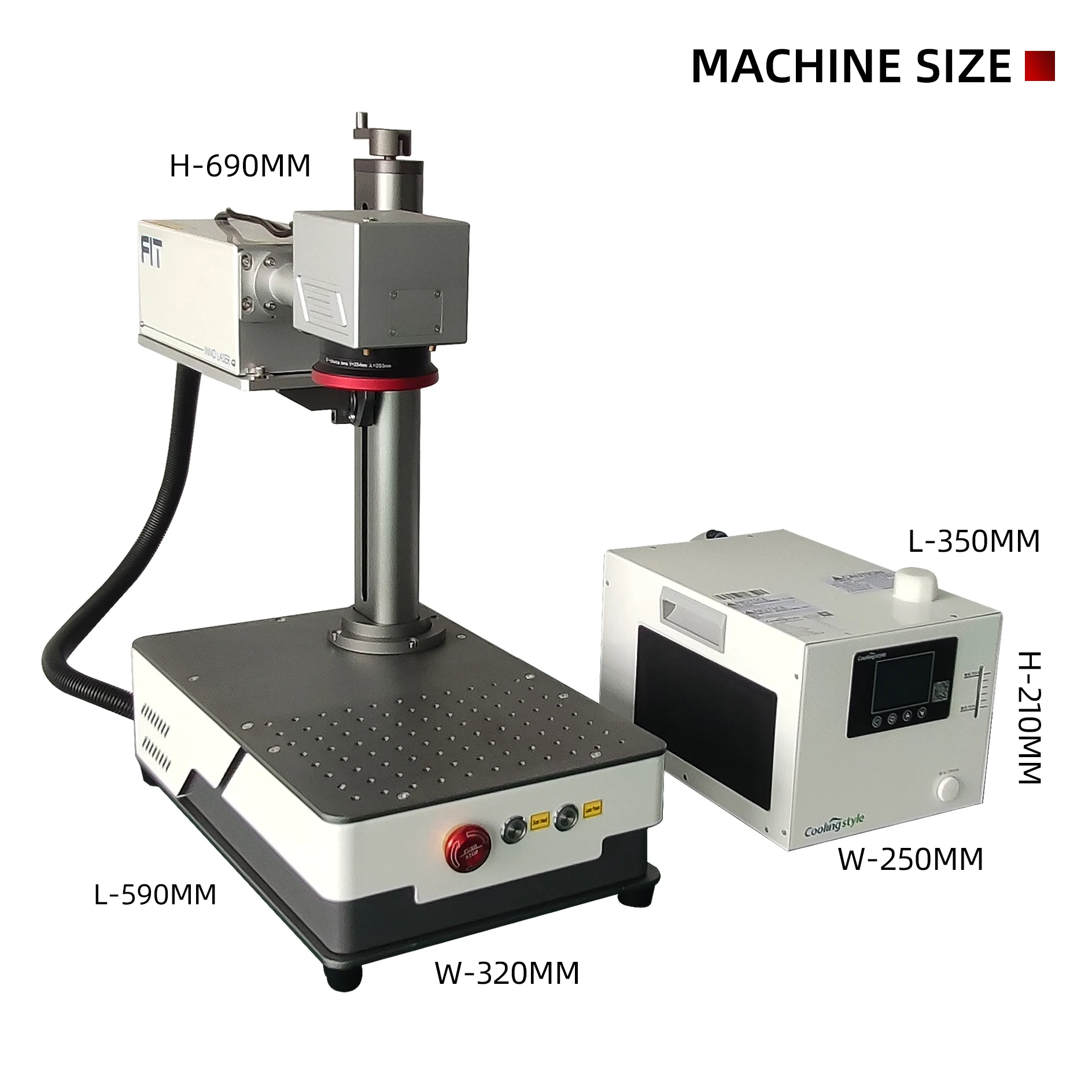 3W UV Laser Engraving Machine for Plastic Metal Glass Laser Marking Machine