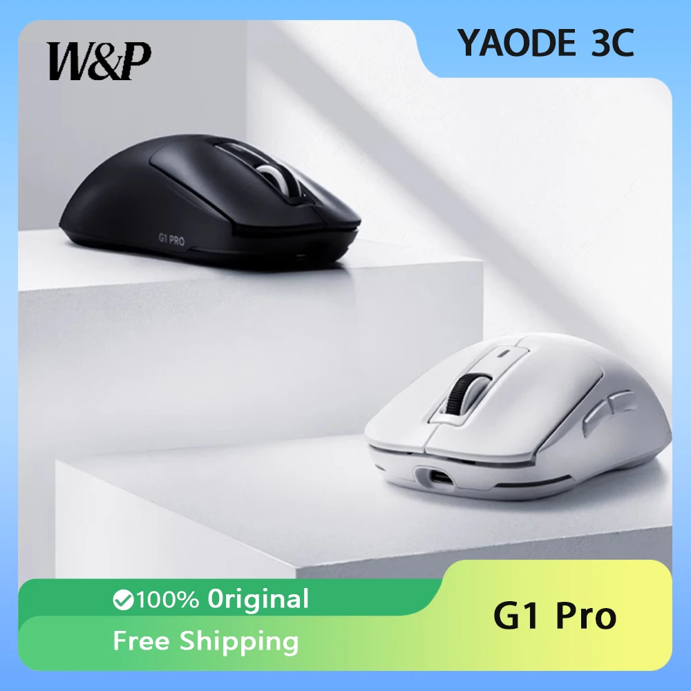 

W&P G1 Pro Mouse Wireless Bluetooth Tri Mode PMW3325 Sensor PixarT8271 12000dpi Optical Resolution Chip 58g Lightweight Mouse