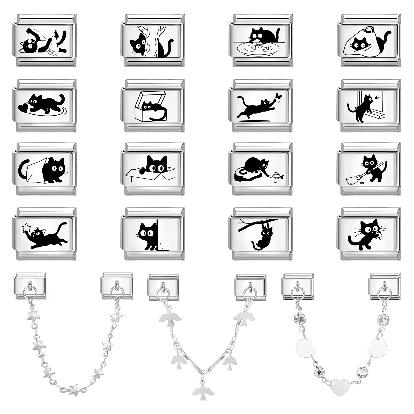 Bague d'amour rose pour mariage, fiançailles, maison, Mr Mrs, maillons à breloques italiens, adaptés au Bracelet en acier inoxydable de 9mm, pour Couple amoureux, bricolage, cadeau