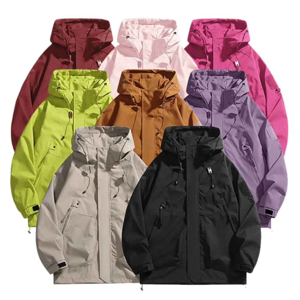 Hot Sale Unisex Oversized Windbreaker Spring/Fall Workwear Style Windproof Lightweight Jacket for Men & Women Outdoor Daily Wear
