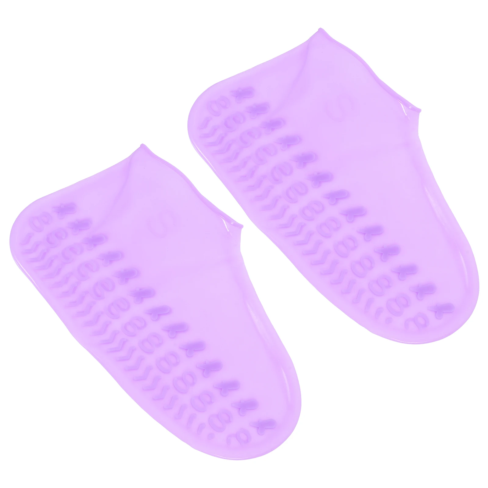 

1 Pair Waterproof Silicone Shoe Covers Anti-Slip Rainproof Shoes Protector For Outdoor Travel Walking Unisex Size S Purple