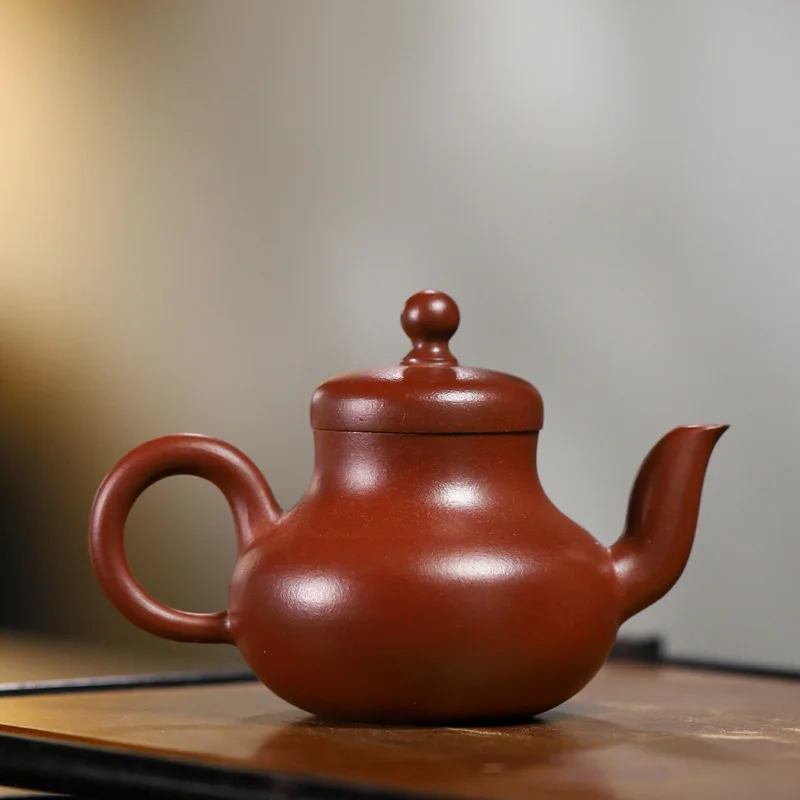 Dropshipping Yixing Original Ore Jade Gold Sand Fully Handmade Purple Clay Teapot Yuting Teapot 100Cc Small Capacity Tea Set