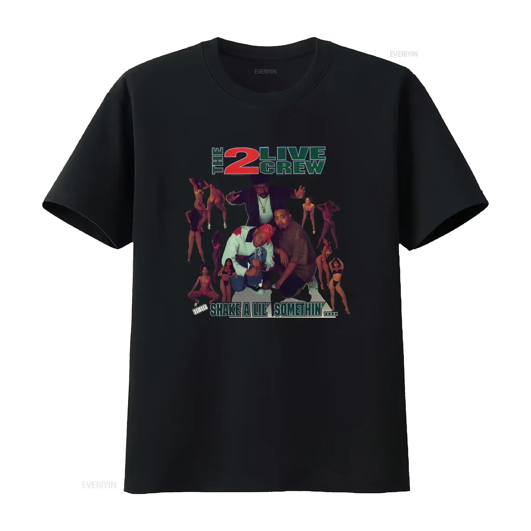2 Live Crew Shake A Lil Somethin T Shirt Hip Hop Band Design Full Size S 5XL vintage Washed fashion designer clothes Stretched