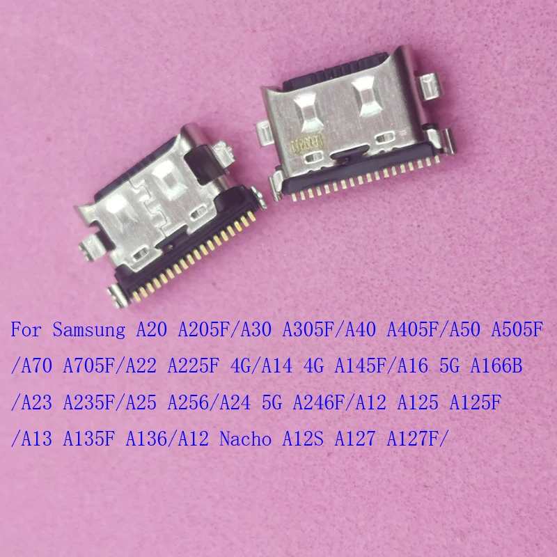 10-100Pcs Usb Charger Connector Plug Charging Dock For Samsung Galaxy A14 A15 A13 A12 A23 A25 A24 A22 A16 A20 A30 A40 A50 A70