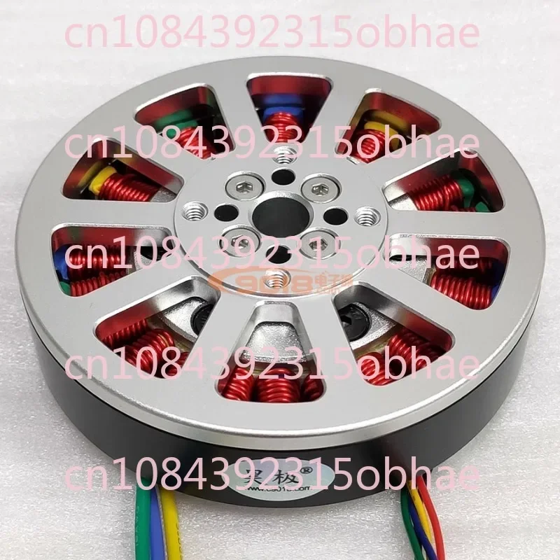 8110 300W Disc Direct Drive Motor 1.2 Nm DC Brushless Motor, Flat Ultra-thin Hollow Shaft