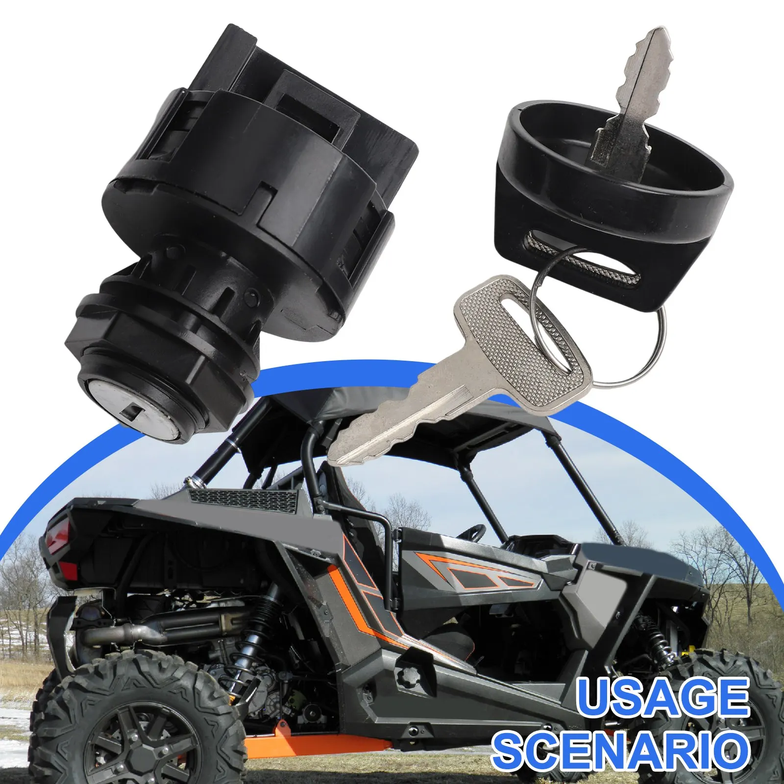 Ignition Key Switch Designed to Fit Various For Polaris Models Including For RZR and For Sportsman Quick Installation Guaranteed