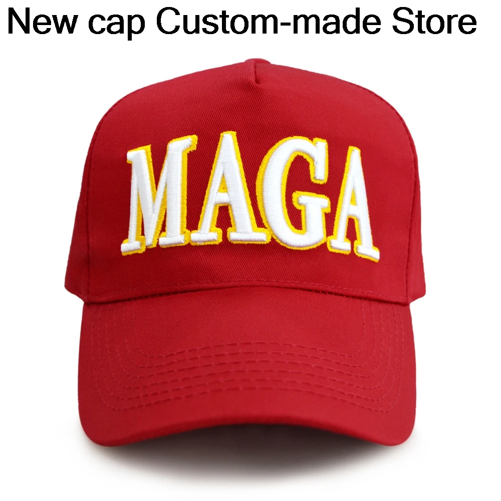 

New style Cap USA Baseball Cap MAGA adjustable President Hat letter Embroidery sun hat baseball cap Wholesale Drop Shipping Hats
