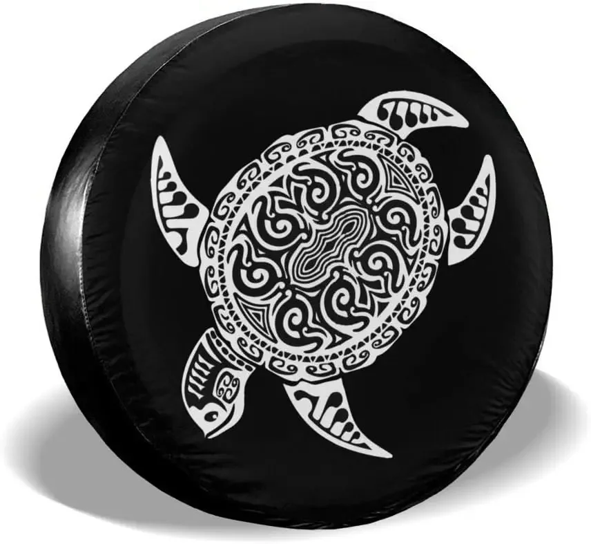 Spare Tire Cover Sea Turtle Tribal Shell Waterproof Wheel Tire Protectors for  Travel Trailer SUV Truck and Many Universal