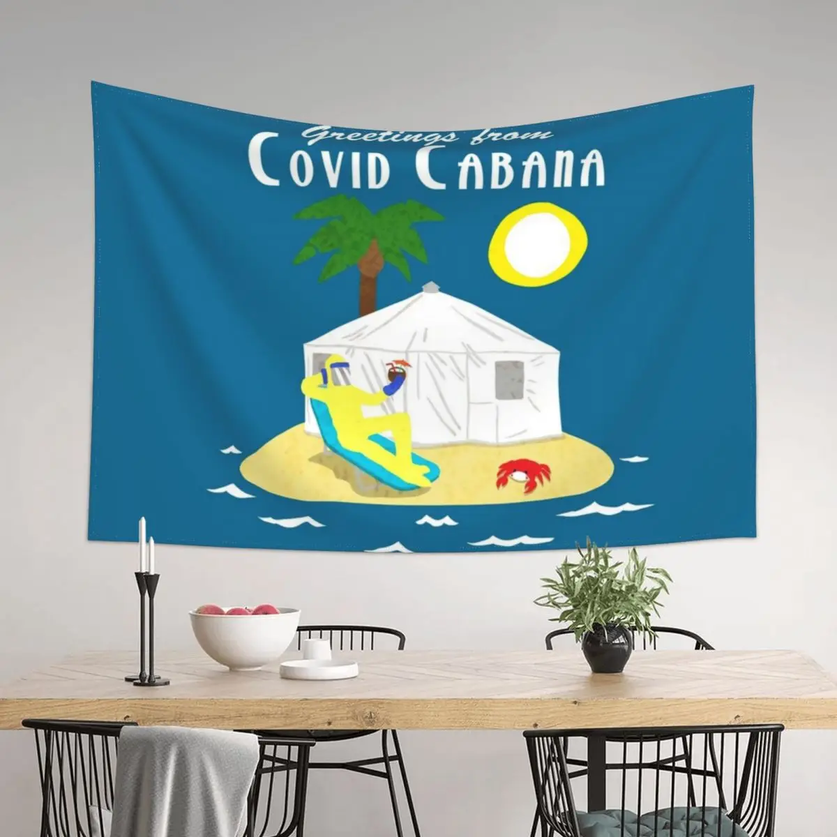 

Covid Cabana Tapestry Decor For Room Bathroom Decor Decoration Home Tapestry