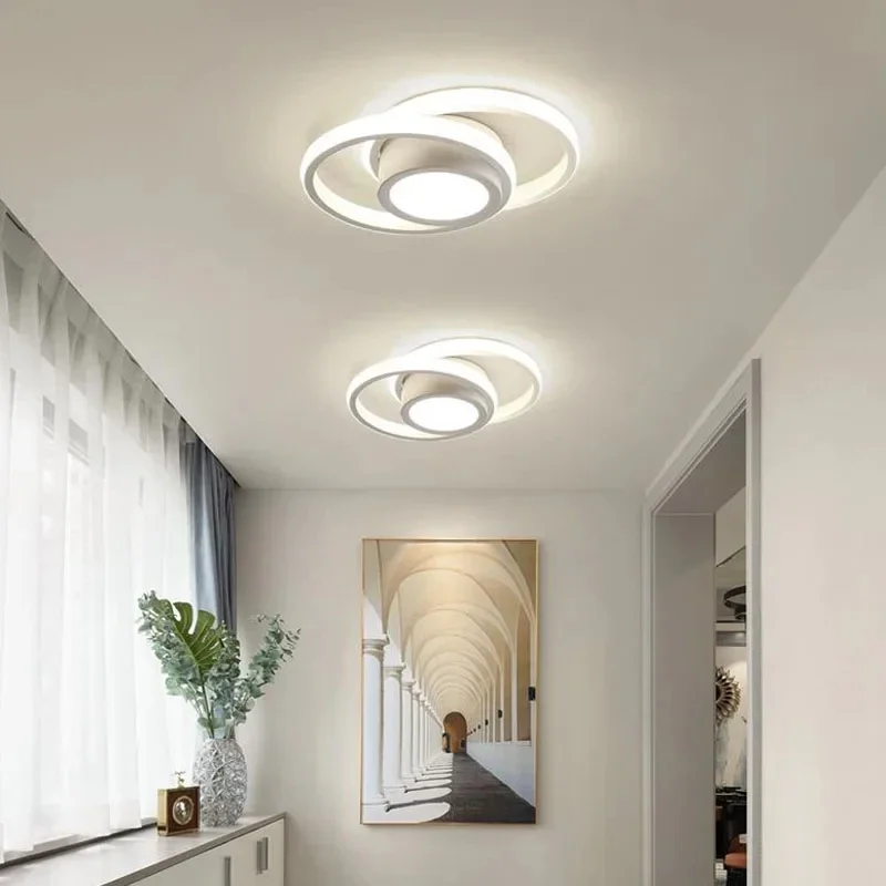 Plafonnier LED avec capteur de corps, luminaire de plafond, éclairage pour allée, entrée, Cisco, Everakroom, 36W, 32W