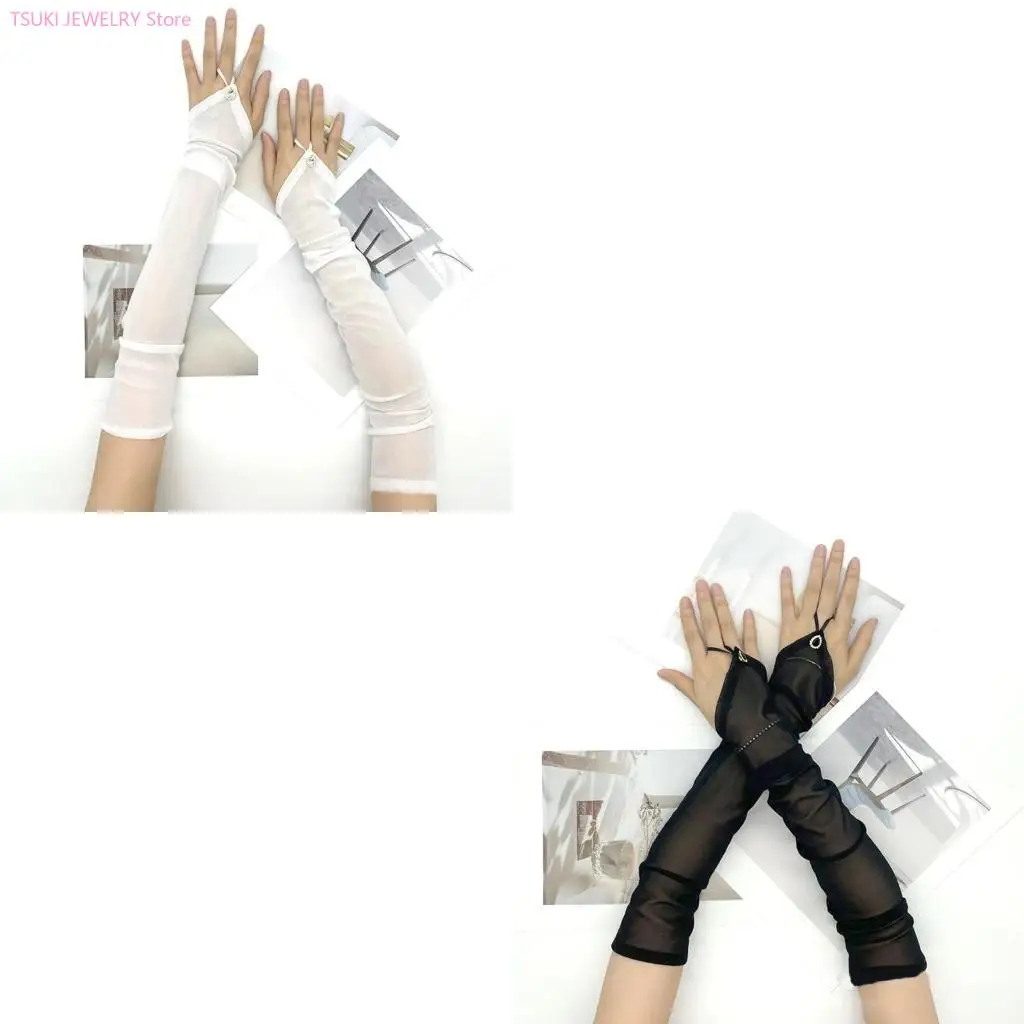 62KE Frauen fingerlose Armstulpen Vintage 1920er Jahre Kostüm Requisiten Handschuhe Hochzeiten und Abendveranstaltungen