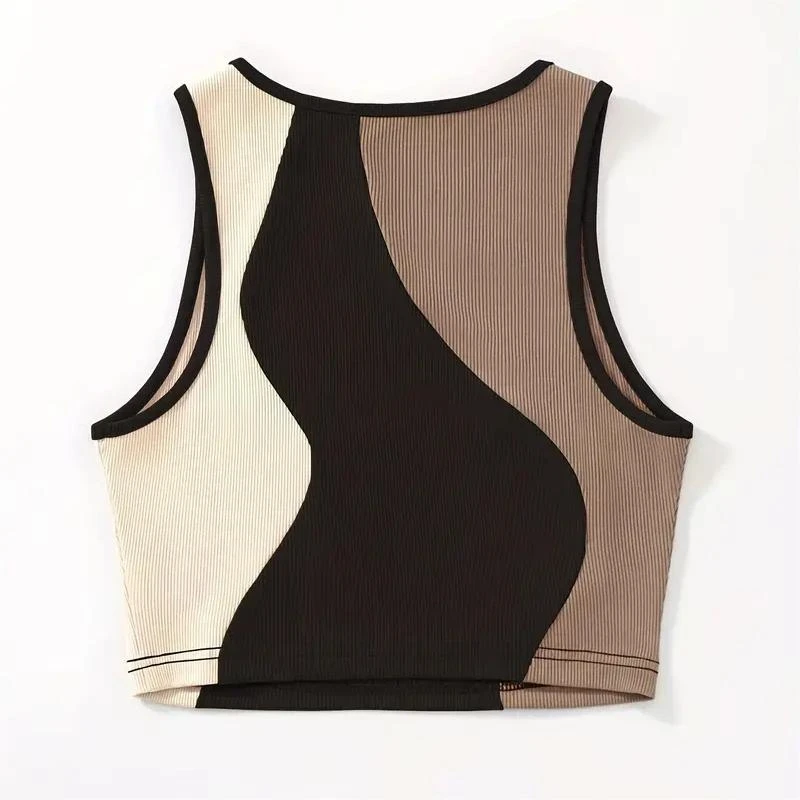 Aesthetic Vintage Sleeveless Tank Top Sexy Streetwear Graphic Women Ribbed Vest 2000s Emo Girl Crop Top Y2k Style Summer Clothes