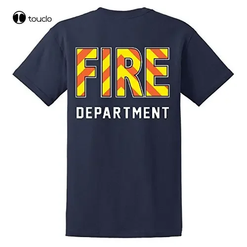 New Summer High Quality Tee Shirt Fisher Sportswear Safety Stripe Firefighter T-Shirt Cool T-Shirt Custom Aldult Teen Unisex