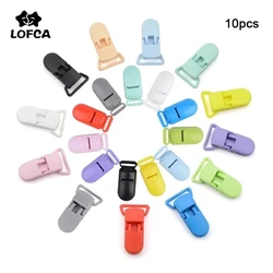 LOFCA 10 stücke Baby Schnuller Clips 15/20mm Nippel Kunststoff Verschluss Infant Nippel Multi Farbe Klemm DIY Baby spielzeug Schmuck Machen