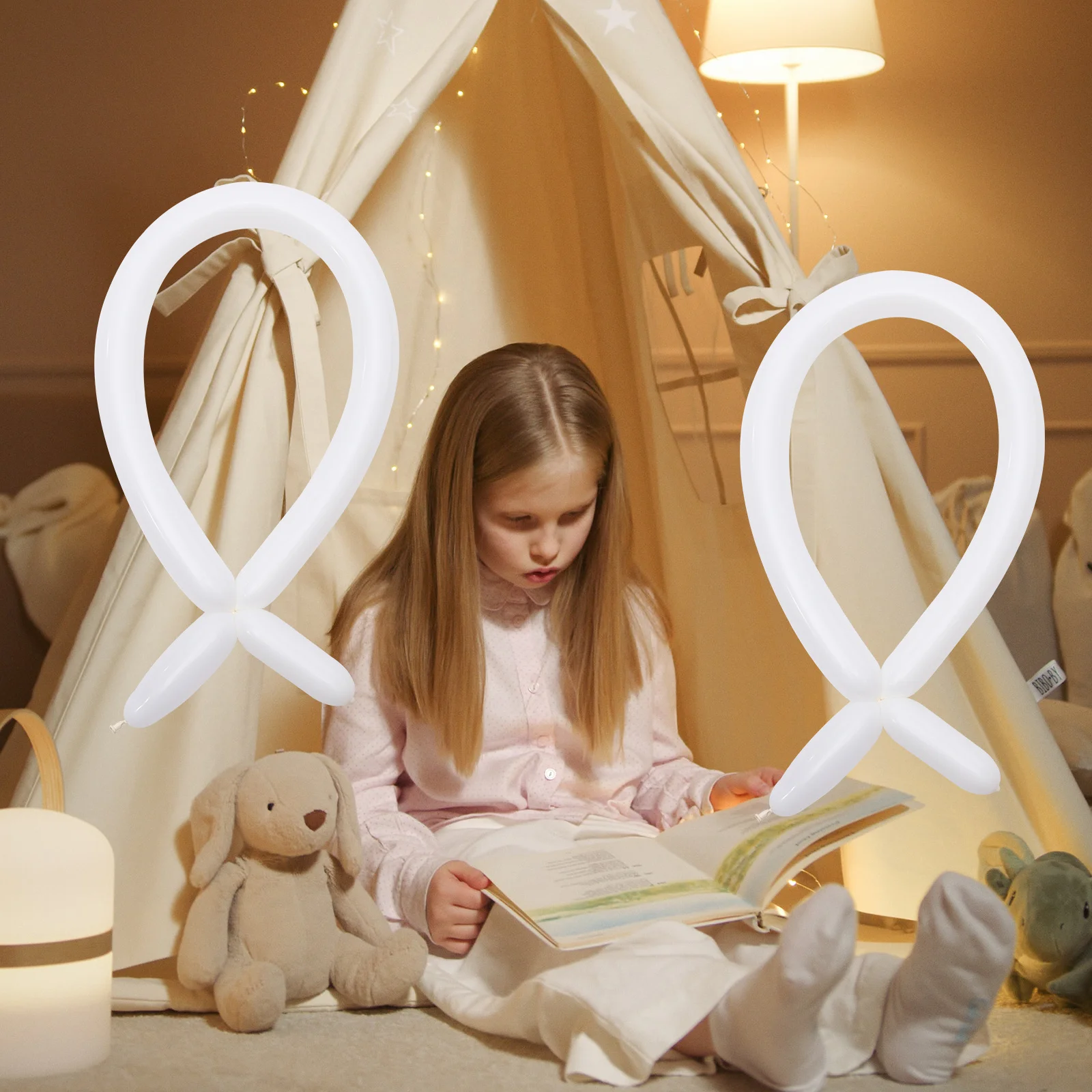 

100Pcs Long Balloons DIY Crafts for Birthday Banquet Scene Layout Decorations Long Balloons Balloon Ornaments Party Props