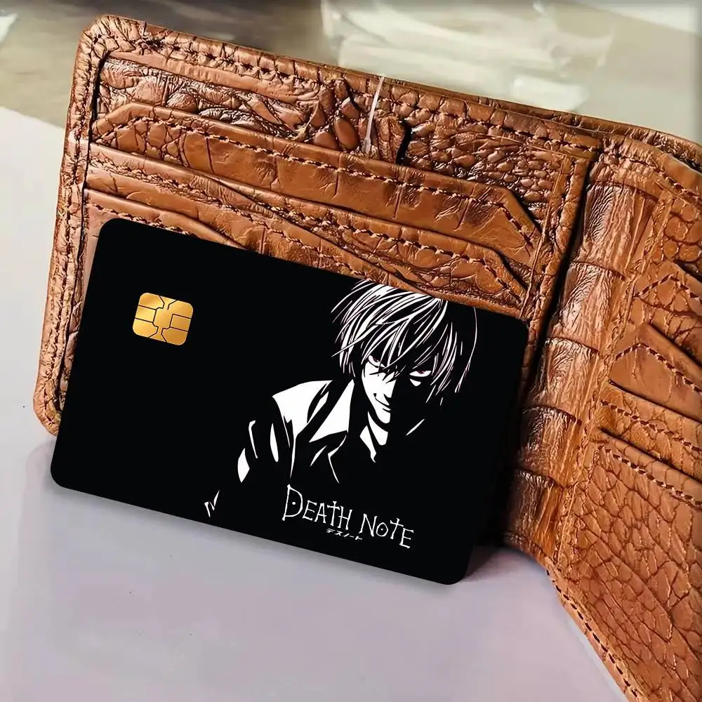 Anime art d-death note chibi  Anime Credit Card Skin Stickers For Bank Card Bus Metro Card Sticker Waterproof Women