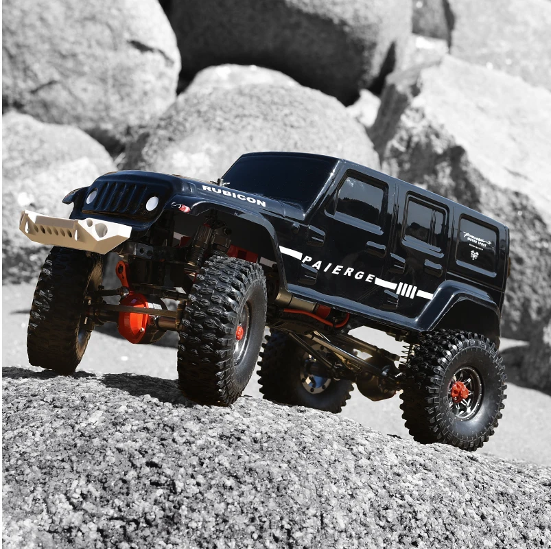 1/10 Scale Remote Control Car, All Terrains Electric Toy Off Road RC Monster Vehicle Truck Crawler for Boys Kids and Adults