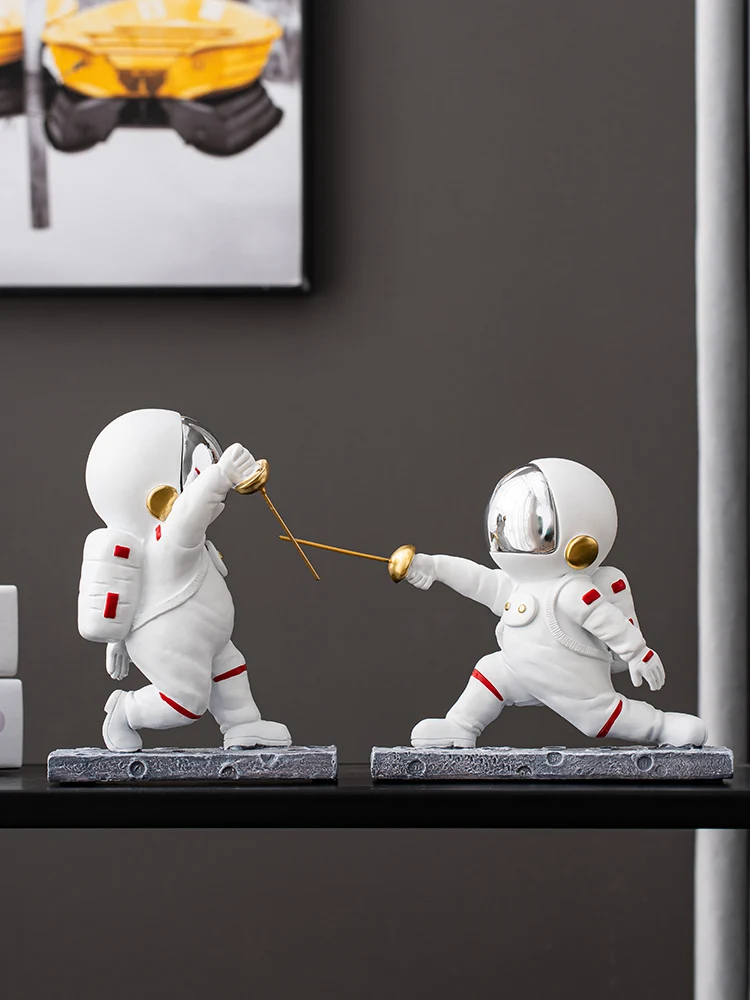 

Creative Astronaut Decorative Figurines Living Room Bookcase Bedroom Office Desktop Ornaments Home Decoration Accessories