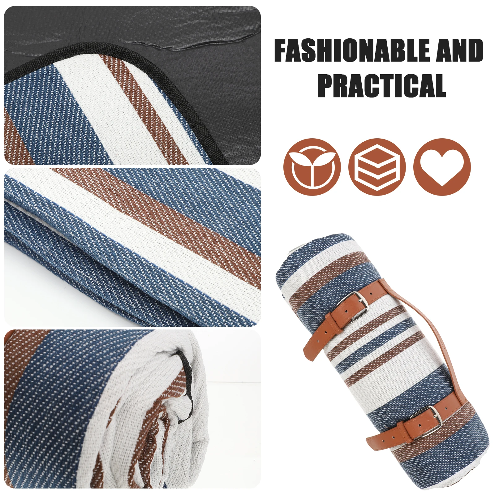 

Portable Waterproof Blanket Large Size Camping Mat Foldable Washable Picnic Cushion Outdoor Supplies Thickened Beach Cushion