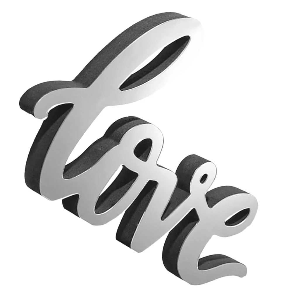 

Love Letter Wooden Decorative Table Centerpiece for Home Wedding Valentine's Day Desktop Ornament Retro Romantic Room Accessory