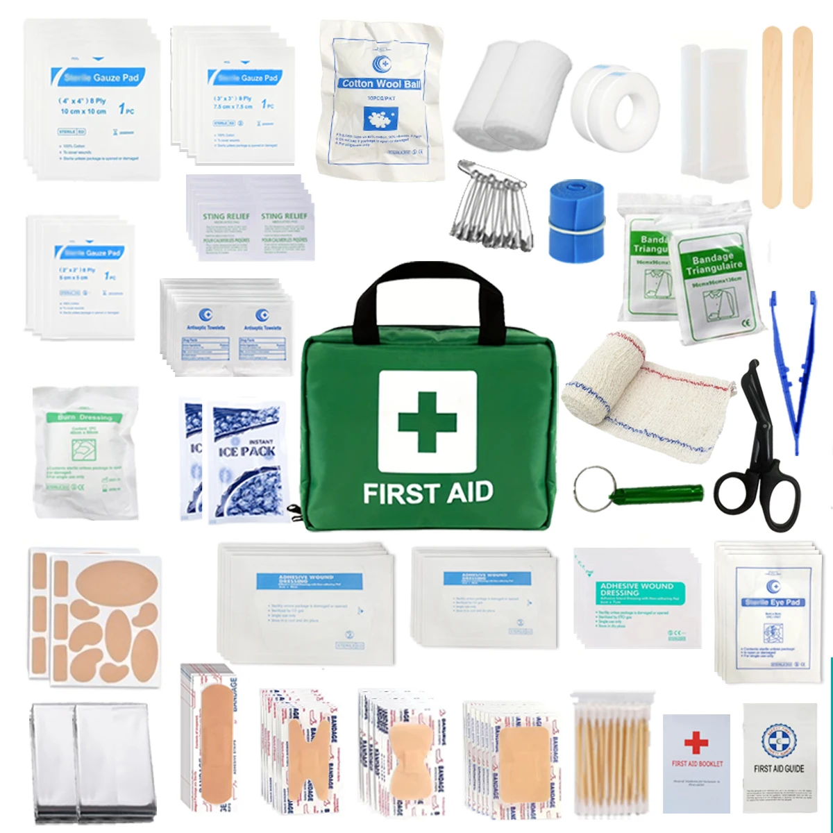 Medical supplies Portable waterproof emergency kit for home, car, travel, office, sports, hiking, camping, rescue