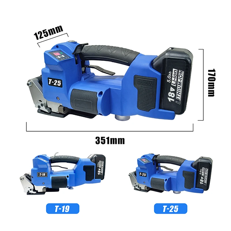 Portable Semi Automatic Plastic Pet Belt Paper Box Handheld Battery Strapping Machine PP Band Strap Tool for Carton