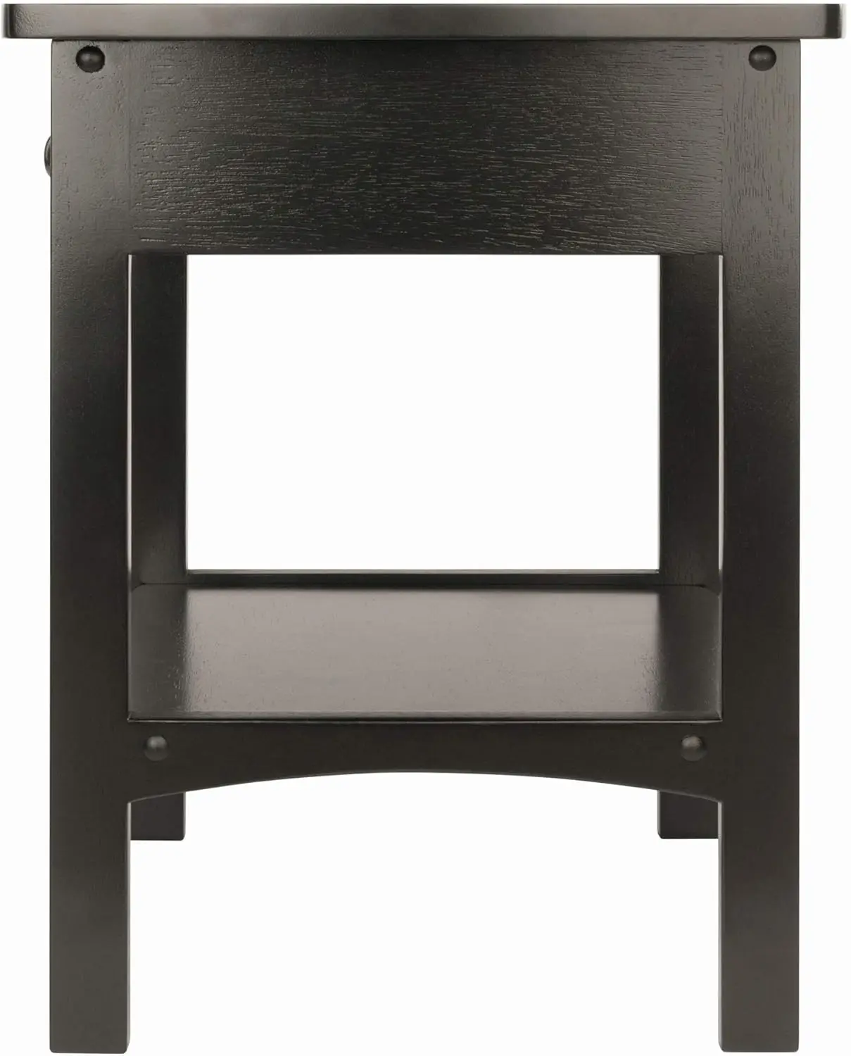 Winsome Basics Solid Wood End Table Nightstand