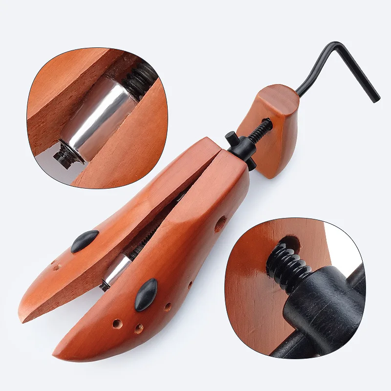 FamtiYaa 1Pcs Shoe Stretcher Scarpiera Shoe Tree Man Adjustable Wooden Women Flats Pumps Stretching Shaper Footwear Lasts