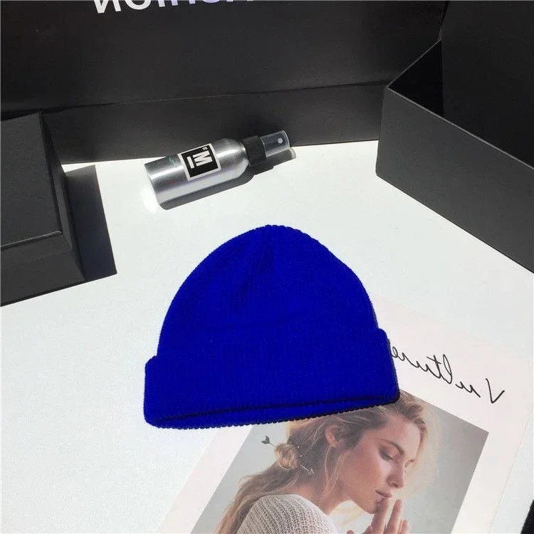 

Beanies Women Solid Simple Winter Warm Cotton Knitted Womens Skullies All-match Trendy New Harajuku Chic Students Leisure Hats