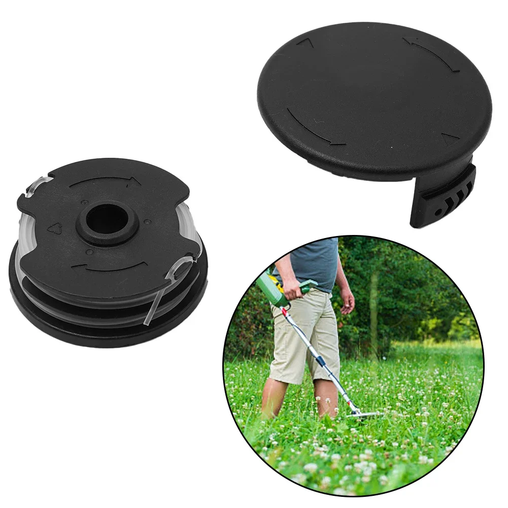 2pcs Cordless Grass Trimmer Spool Line Spool Cap Cover Set For PRTA 20-Li A1 B1 B2 C3 For PRT 300 550 50 Lawn Mower Parts