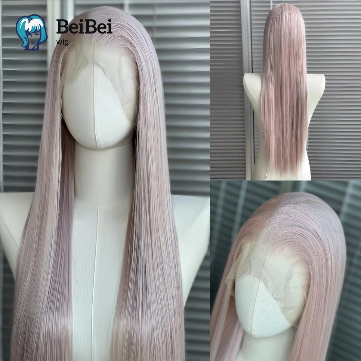 

13x4 Cherry Pink Lace Front Wigs for Black Women 26 Inch Long Straight Wig Heat Resistant Fiber Hair Wig for Cosplay Daily Use