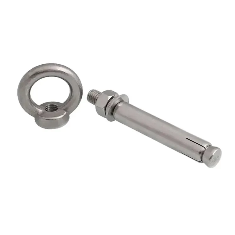 M6-M20 Sleeve Anchor Concrete Expansion Eye Bolt Stainless Steel Installation Artifact Hook Universal with Ring Expansion Screws