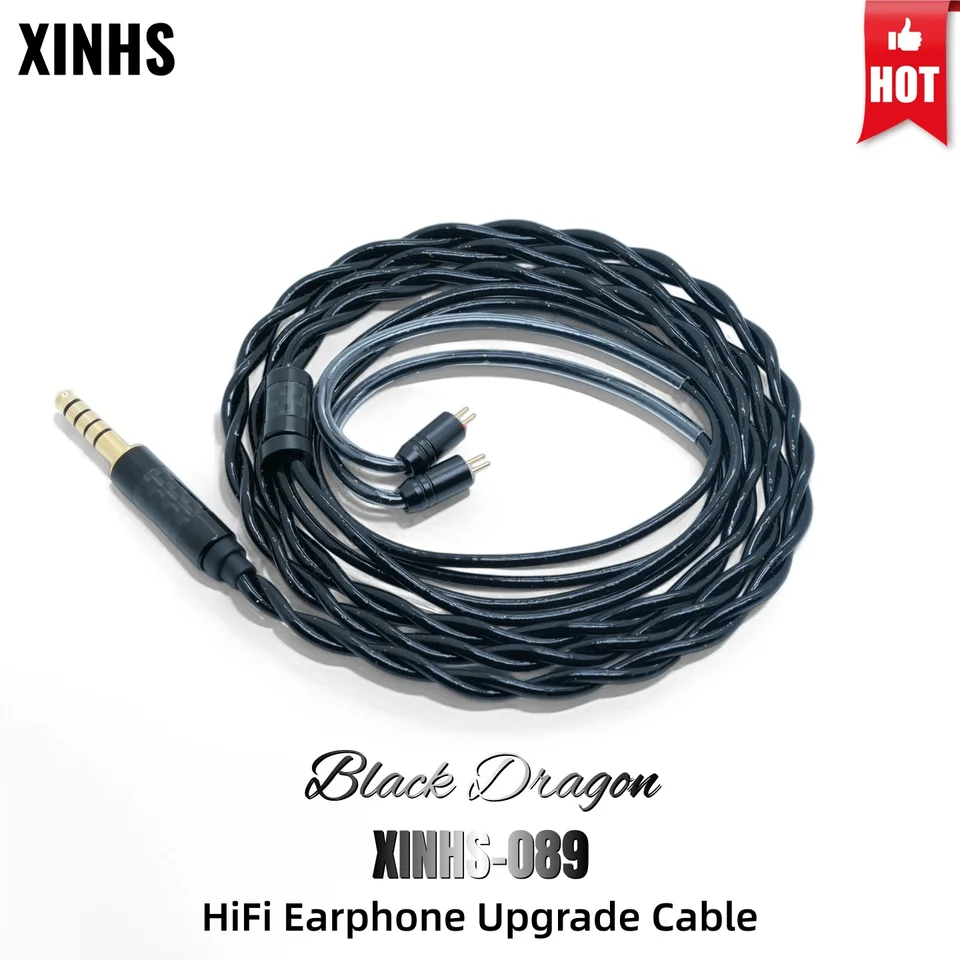 XINHS 089 Black Dragon 5 Elements HiFi Headphone Upgrade Cable