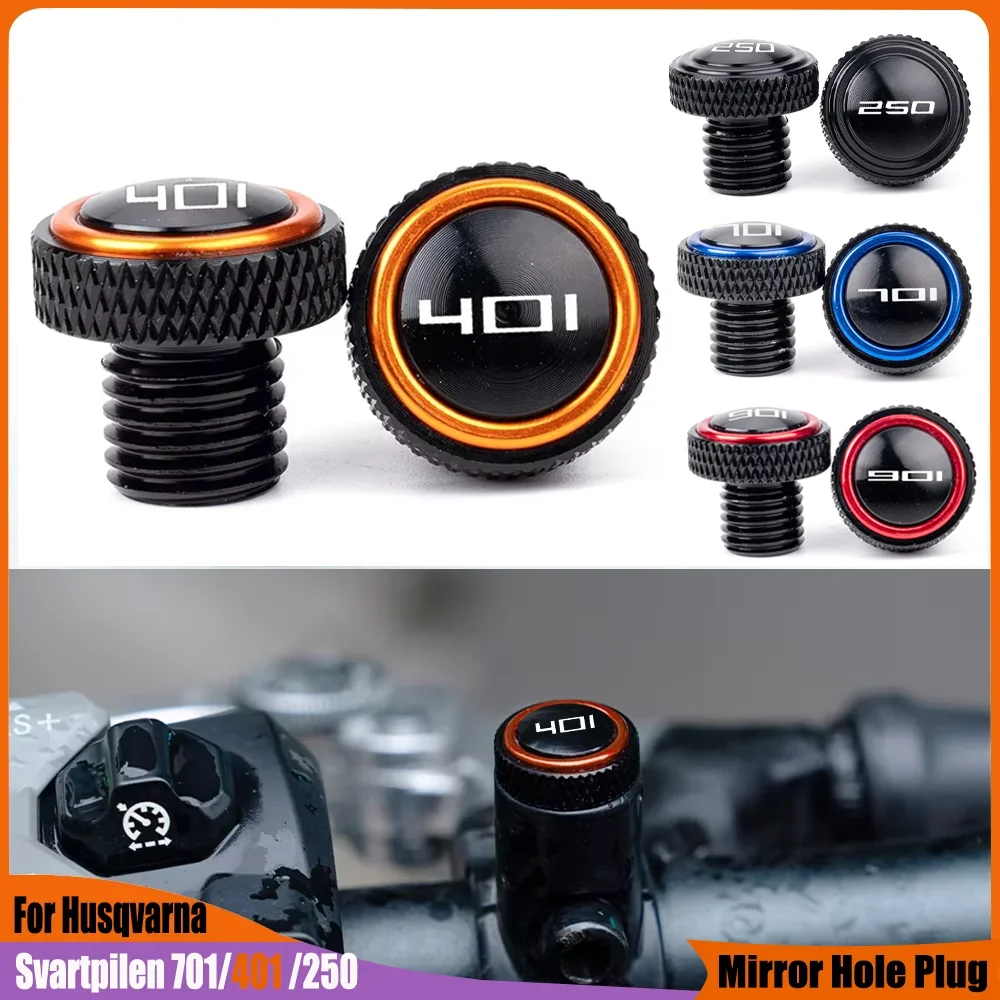 

Fit For Husqvarna Svartpilen 401 250 701 Vitpilen 250 Norden 901 2018-2025 Motorcycle M10*1.25 Mirrors Hole Plug Screws Caps