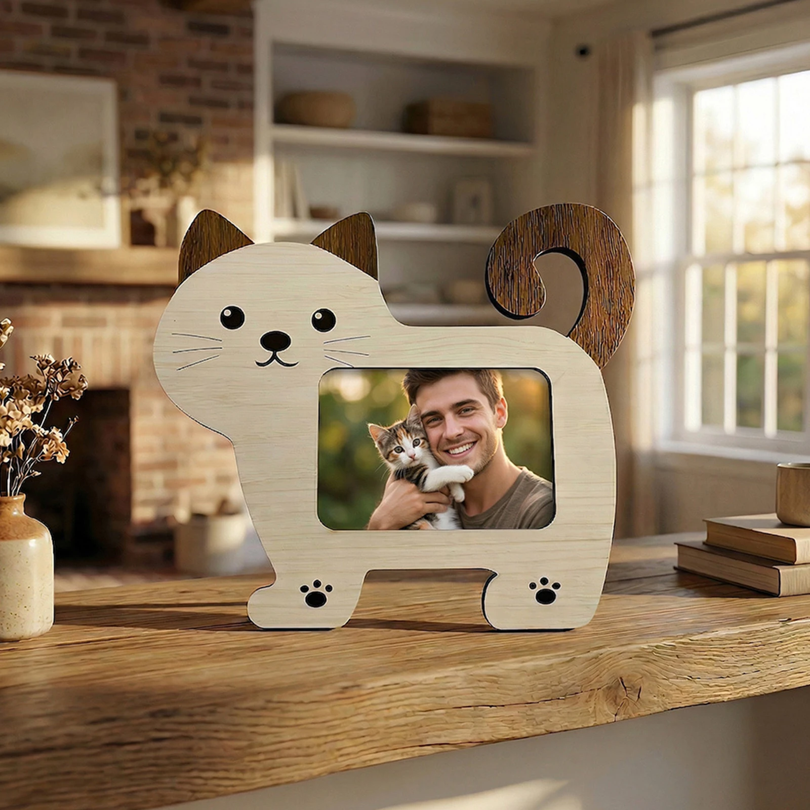 Dog Shape Cartoon Picture Frame, Fun Tabletop Display