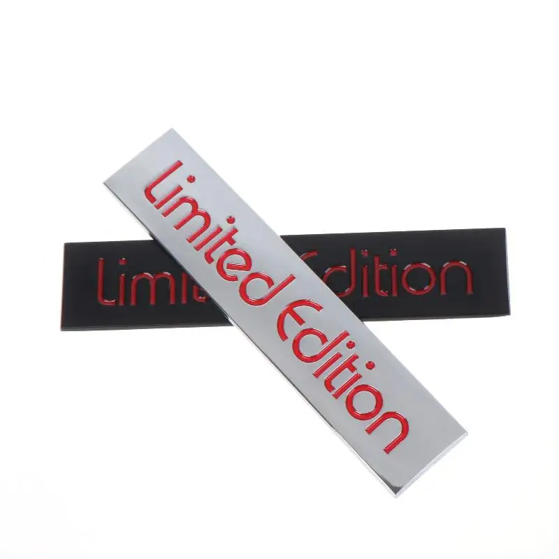 1Pcs 3D Metal Car Sticker Limited Edition Fadeless Motorcycle Badge Emblem for Window Trunk Decoration