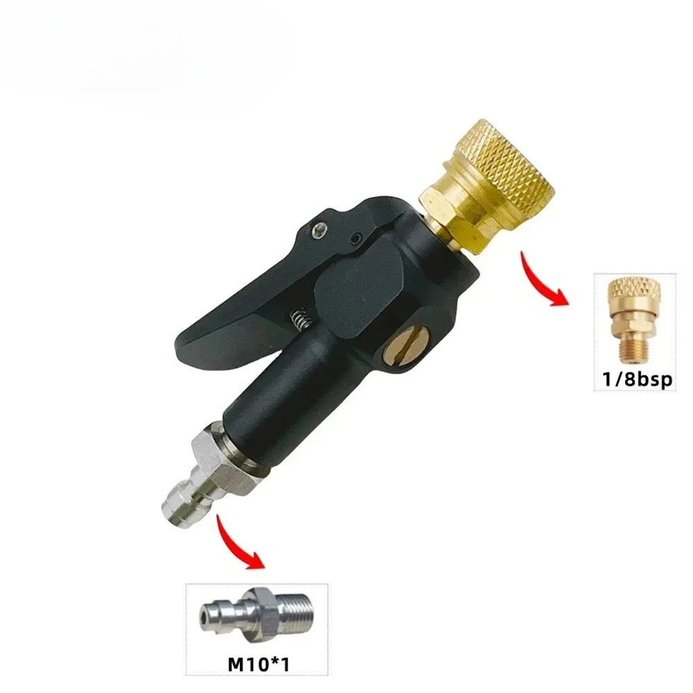 New black 300 Bar Easy Quick Filling Adapter with 8mm Male and Female Quick Plug