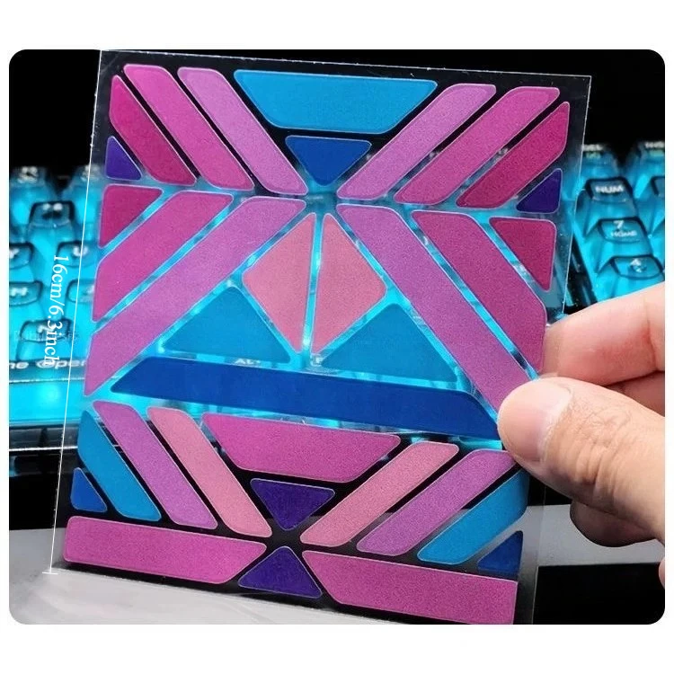 Color Block Decor Stickers for Road & Mountain Bike Frame, Reflective Vinyl Decals for Bicycle Fork Livery & Color Change
