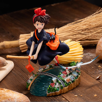 15cm Kiki'S Delivery Service Gk Broomstick Little Witch Kiki Anime Figures Beautiful Girls' Model Decorations Statue Kids Toys